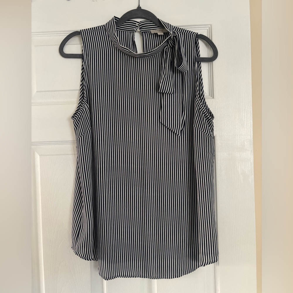 Loft high neck float blouse